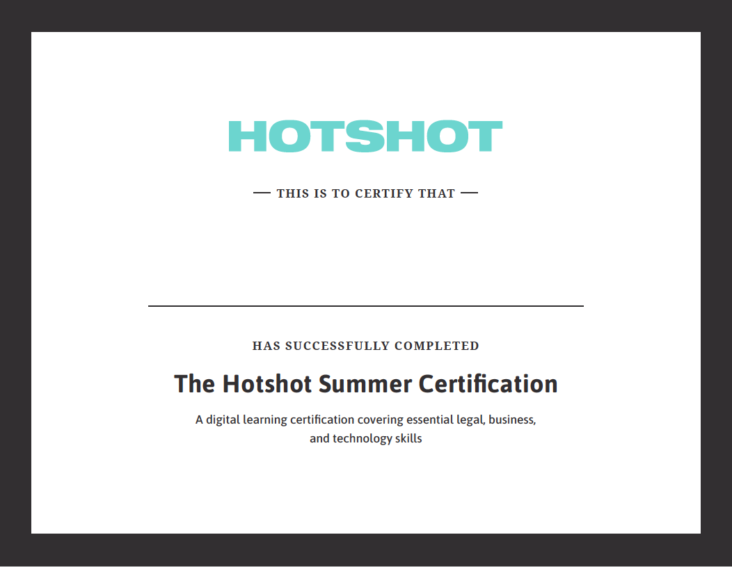 Hotshot Summer Certification